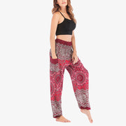 Buddha Stones Boho Loose Harem Trousers Women's Yoga Pants