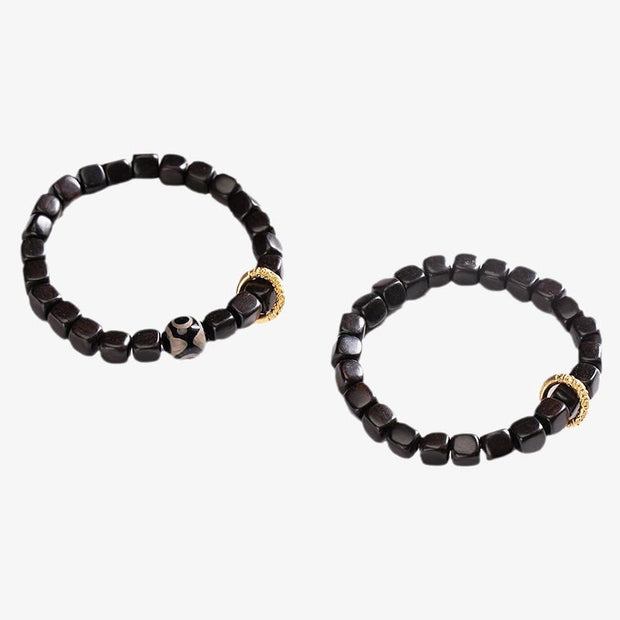 FREE Today: Serenity And Stability Tibetan Ebony Wood Dzi Bead Bracelet FREE FREE 14