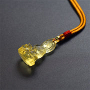 Buddha Stones Blue Tathagata Buddha Medicine Buddha Liuli Crystal Serenity Amulet Necklace Pendant - image 23