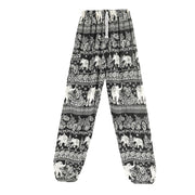 Buddha Stones Boho Loose Elephant Pattern Harem Trousers Women's Yoga Pants