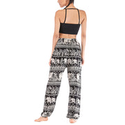 Buddha Stones Boho Loose Elephant Pattern Harem Trousers Women's Yoga Pants