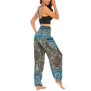 Buddha Stones Boho Loose Round Geometric Pattern Harem Trousers Women's Yoga Pants