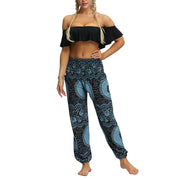 Buddha Stones Boho Loose Geometric Elephant Pattern Harem Trousers Women's Yoga Pants