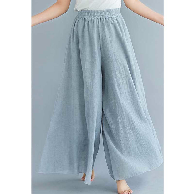 Buddha Stones Women Casual Loose Cotton Linen Wide Leg Pants For Yoga Dance