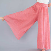 Buddha Stones Women Casual Loose Cotton Linen Wide Leg Pants For Yoga Dance