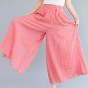 Buddha Stones Women Casual Loose Cotton Linen Wide Leg Pants For Yoga Dance