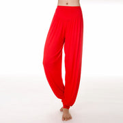 Buddha Stones Solid Color Modal Yoga Dance Long Harem Pants