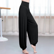 Buddha Stones Plain Color Loose Modal Yoga Dance Harem Pants