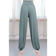 Buddha Stones Plain Color Loose Modal Yoga Dance Harem Pants