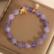 Buddha Stones Natural Purple Quartzite Rabbit Happiness Bracelet - image 4