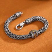Buddha Stones Tibetan Twisted Design Copper Wealth Buckle Rotatable Bracelet (Extra 35% Off | USE CODE: FS35) - image 2