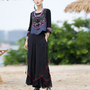 Buddha Stones Vintage Frog-Button Embroidery Purple Flower Tang Suit Design Sleeveless Vest (Extra 30% Off | USE CODE: FS30) - image 9