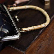 Buddha Stones Dragonfly Crane Bamboo Leaves Plum Blossom Bamboo Handles Handbag (Extra 30% Off | USE CODE: FS30) - image 5