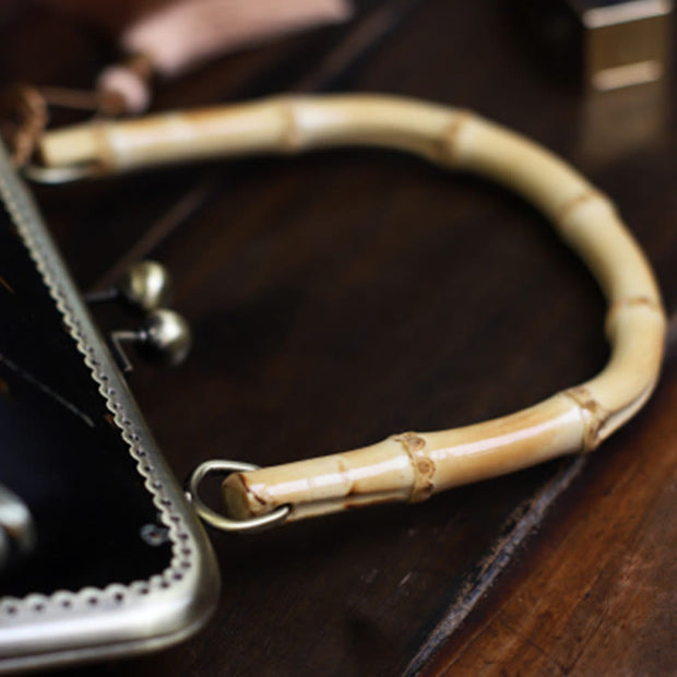 Buddha Stones Dragonfly Crane Bamboo Leaves Plum Blossom Bamboo Handles Handbag (Extra 30% Off | USE CODE: FS30) - image 4