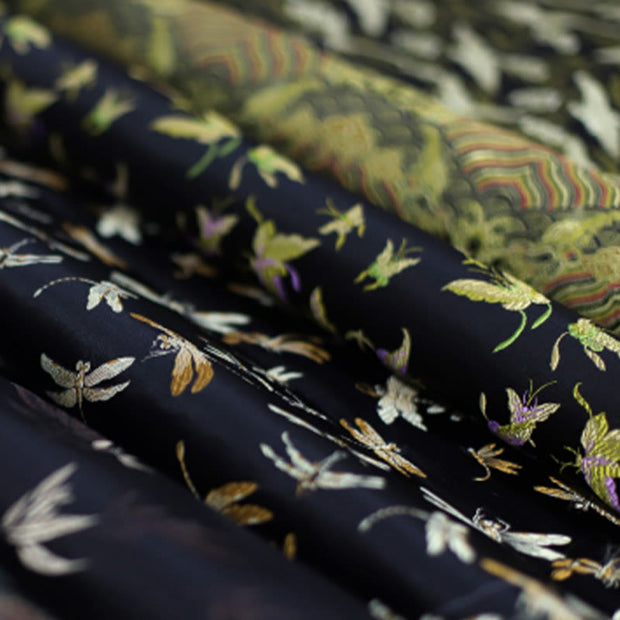 Buddha Stones Dragonfly Crane Bamboo Leaves Plum Blossom Bamboo Handles Handbag (Extra 30% Off | USE CODE: FS30) - image 8