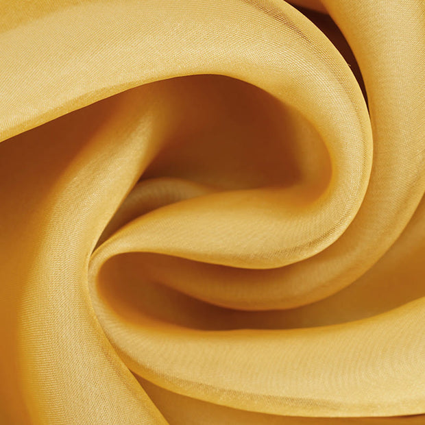 Buddha Stones 100% Mulberry Silk Organza Dress Embroidered Yellow Phoenix Qipao Cheongsam Dress  (Extra 30% Off | USE CODE: FS30) - image 10