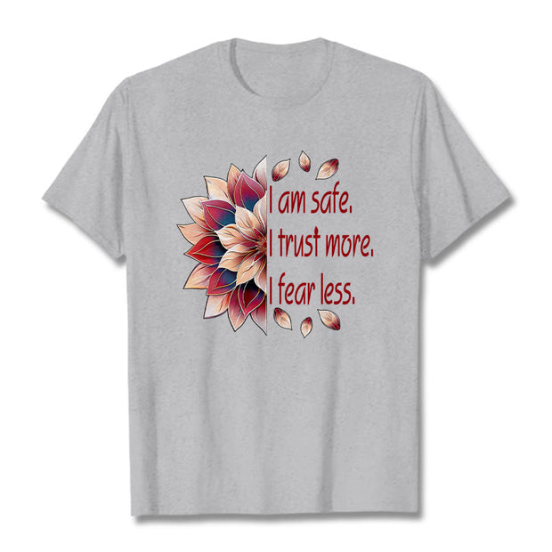 Buddha Stones I Am Safe Tee T-shirt