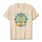 Buddha Stones Butterfly Lotus Buddha-Inspired Tee T-shirt