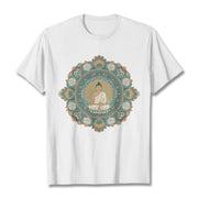 Buddha Stones Mandala Flower Buddha Tee T-shirt