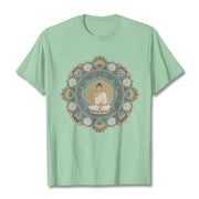 Buddha Stones Mandala Flower Buddha Tee T-shirt