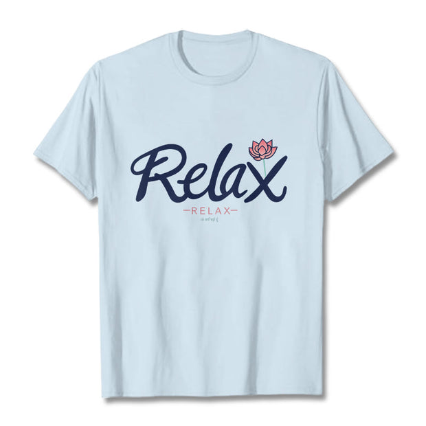 Buddha Stones RELAX Lotus Tee T-shirt