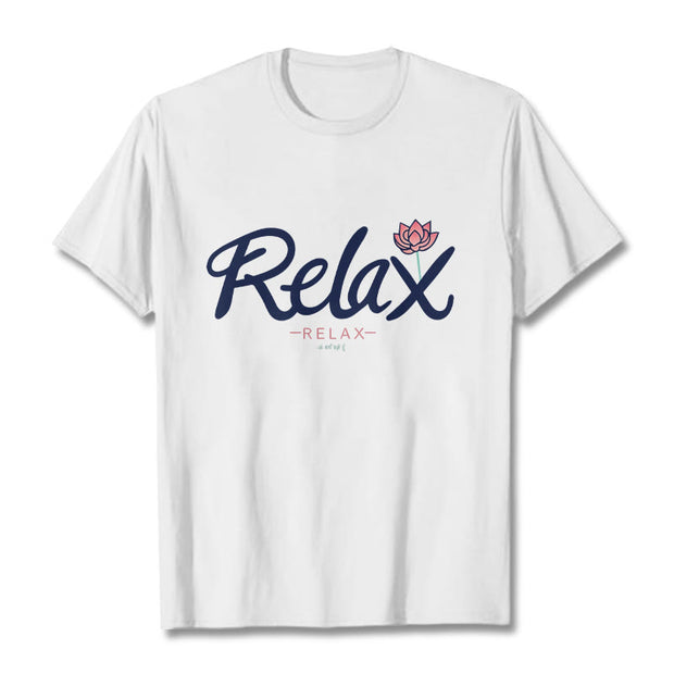 Buddha Stones RELAX Lotus Tee T-shirt