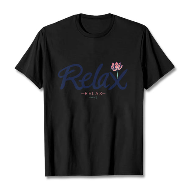 Buddha Stones RELAX Lotus Tee T-shirt