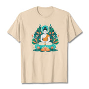 Buddha Stones Flower Grass Lotus Bodhisattva Tee T-shirt