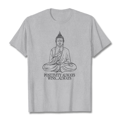 Buddha Stones Positivity Always Wins Tee T-shirt