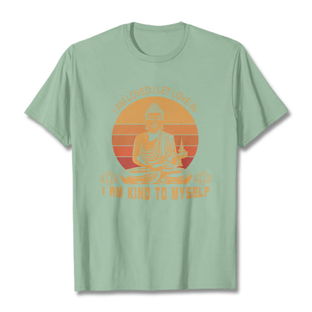 Buddha Stones I Am Loved Tee T-shirt T-Shirts BS PaleGreen 2XL