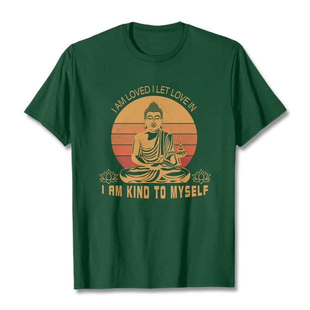 Buddha Stones I Am Loved Tee T-shirt T-Shirts BS ForestGreen 2XL