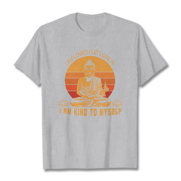 Buddha Stones I Am Loved Tee T-shirt T-Shirts BS LightGrey 2XL