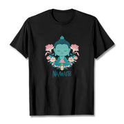 Buddha Stones NAMASTE Buddha Lotus Meditation Tee T-shirt