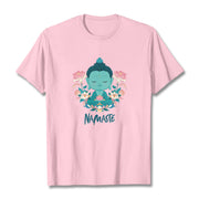 Buddha Stones NAMASTE Buddha Lotus Meditation Tee T-shirt