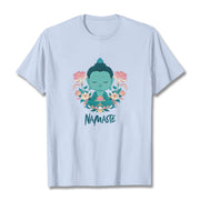 Buddha Stones NAMASTE Buddha Lotus Meditation Tee T-shirt