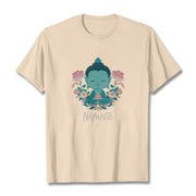 Buddha Stones NAMASTE Buddha Lotus Meditation Tee T-shirt