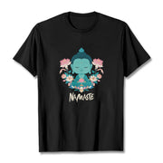 Buddha Stones NAMASTE Buddha Lotus Meditation Tee T-shirt