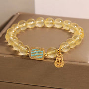 FREE Today: Safe And Well Protection Citrine Five Scriptures Bracelet