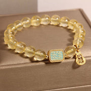 FREE Today: Safe And Well Protection Citrine Five Scriptures Bracelet