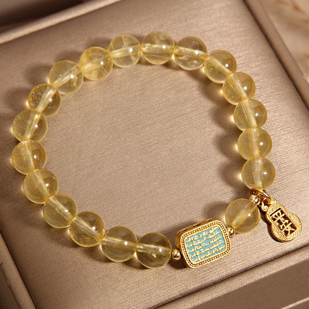 FREE Today: Safe And Well Protection Citrine Five Scriptures Bracelet