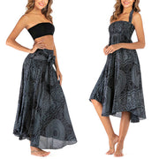 Buddha Stones Two Style Wear Boho Compass Rose Flower Skirt Dress - image 42
