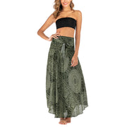 Buddha Stones Two Style Wear Boho Compass Rose Flower Skirt Dress