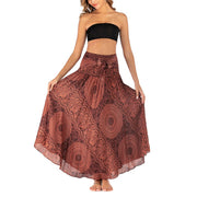 Buddha Stones Two Style Wear Boho Compass Rose Flower Skirt Dress - image 36