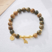 FREE Today: Happiness Blessing Green Sandalwood Fu Character Bamboo Bracelet