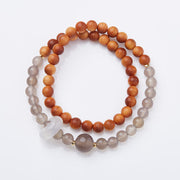 FREE Today: Refreshing The Mind Thuja Sutchuenensis Gray Agate Bracelet