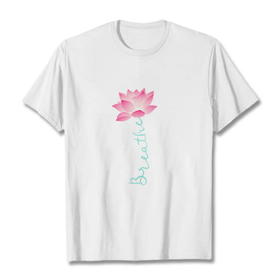 Buddha Stones BREATHE Lotus Tee T-shirt