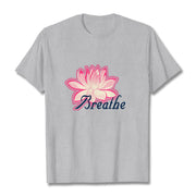 Buddha Stones BREATHE Lotus Flower Tee T-shirt