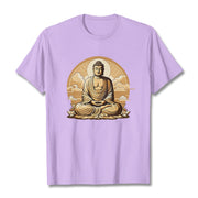 Buddha Stones Sun Auspicious Clouds Buddha Tee T-shirt