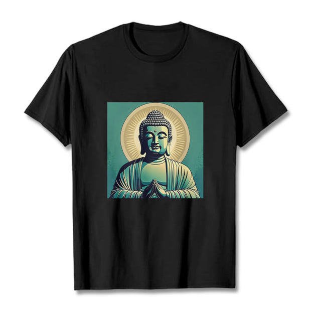 Buddha Stones Aura Green Buddha Tee T-shirt