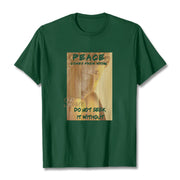 Buddha Stones Peace Comes From Within Tee T-shirt